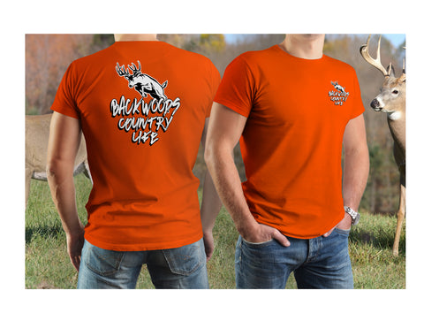 Men's Backwoods Country Life with Deer T-Shirt
