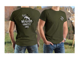 Men's Backwoods Country Life with Deer Barbed Wire T-Shirt