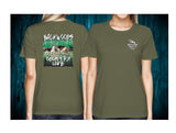 Women's Backwoods Country Life Dogs Tracking T-Shirt